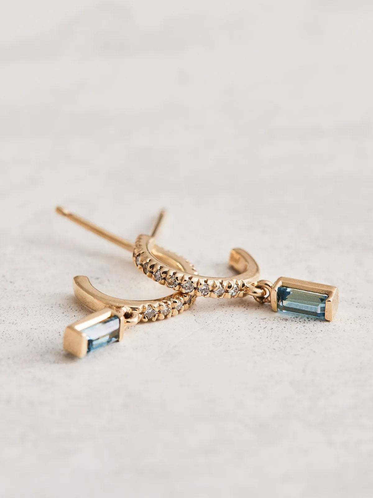 Gemstone Diamond Earrings