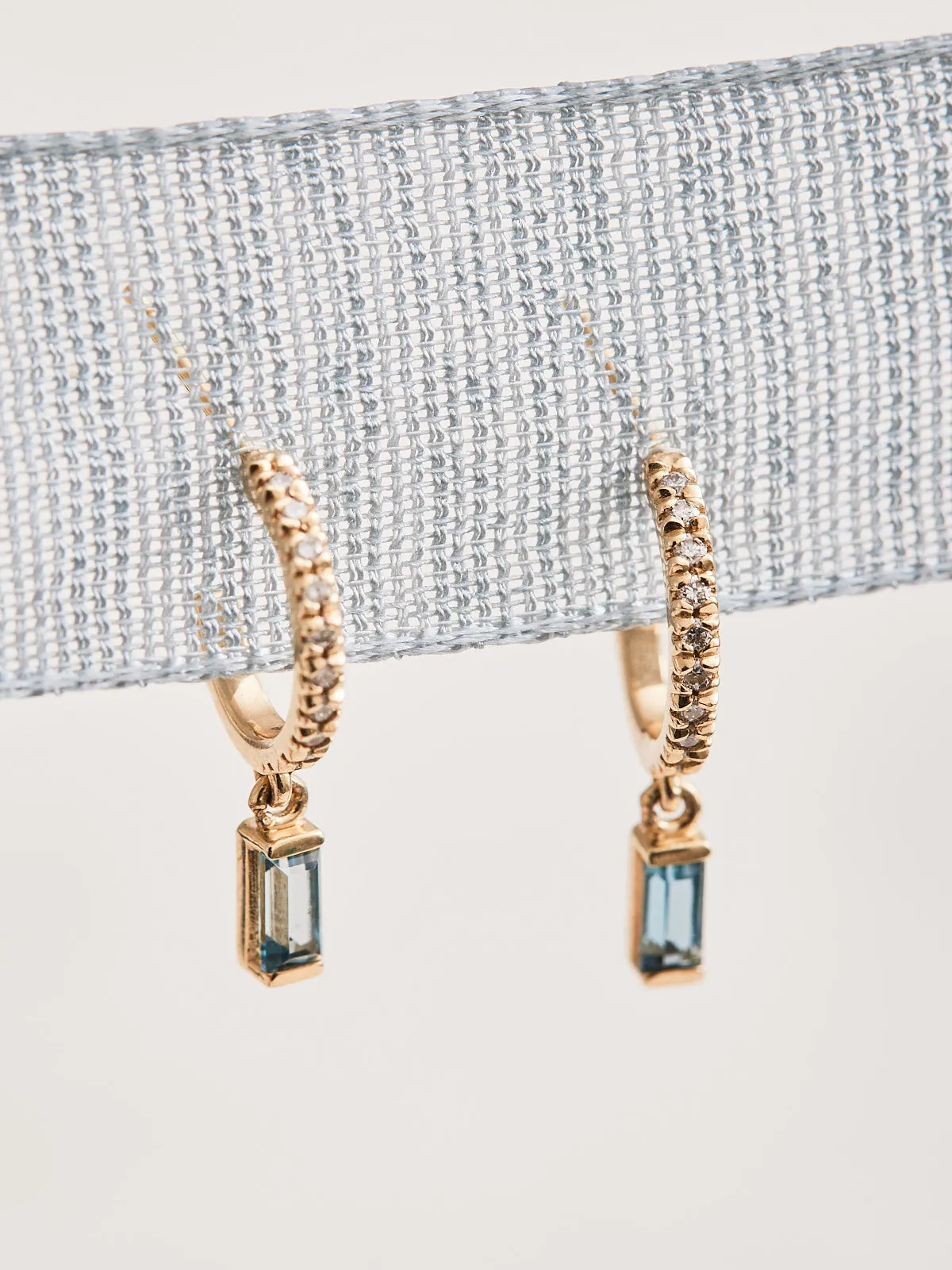 Gemstone Diamond Earrings