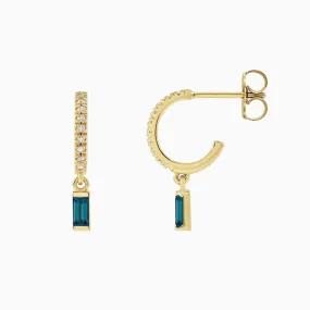 Gemstone Diamond Earrings