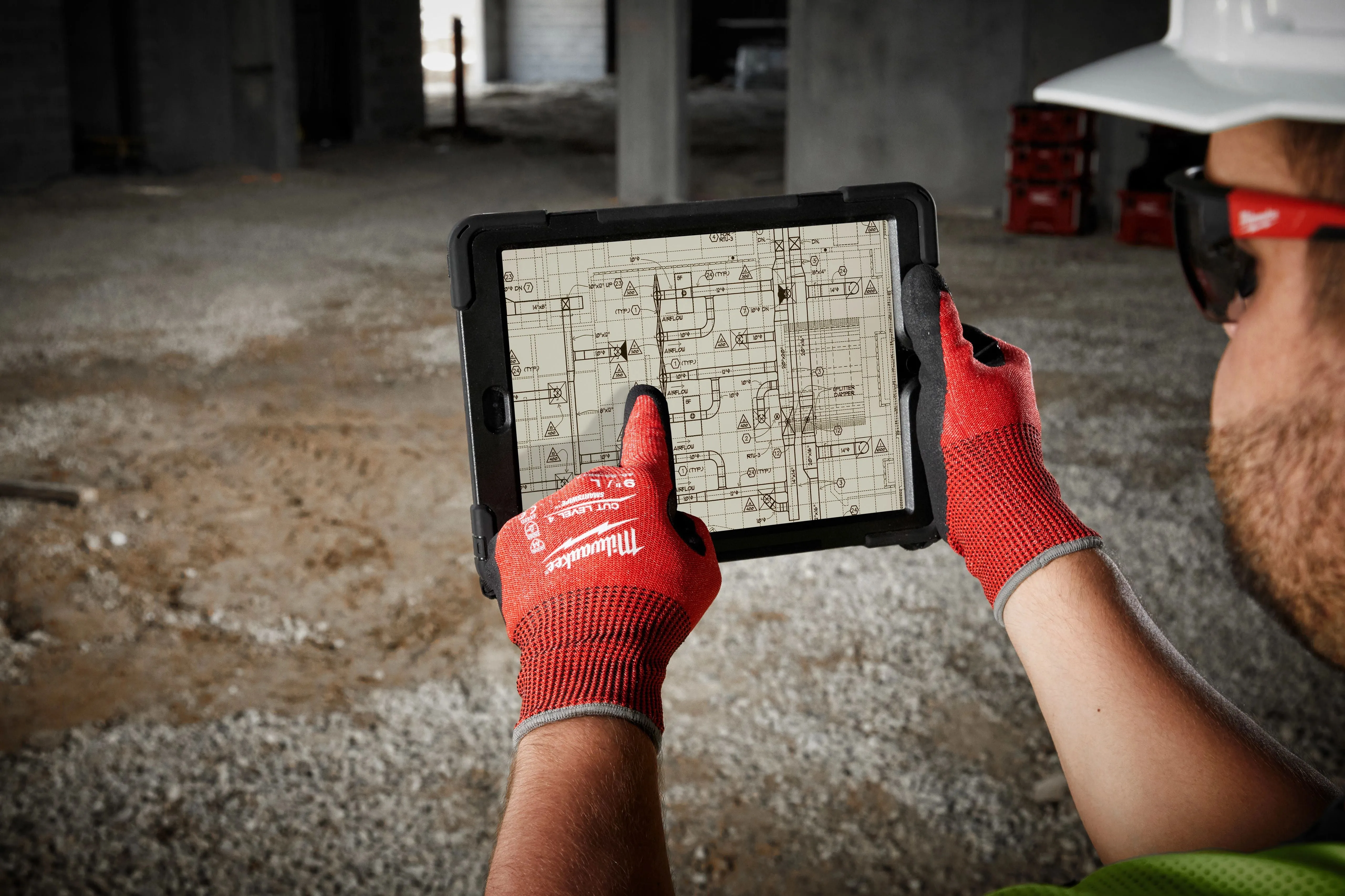 General Purpose Gloves - Milwaukee® Cut Level 4 Nitrile Dipped Gloves, 48-22-894