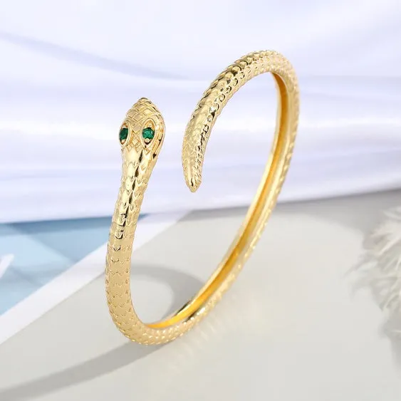 Gold Leopard Bangles