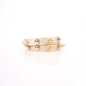 Gold Spike & Stud Bracelet