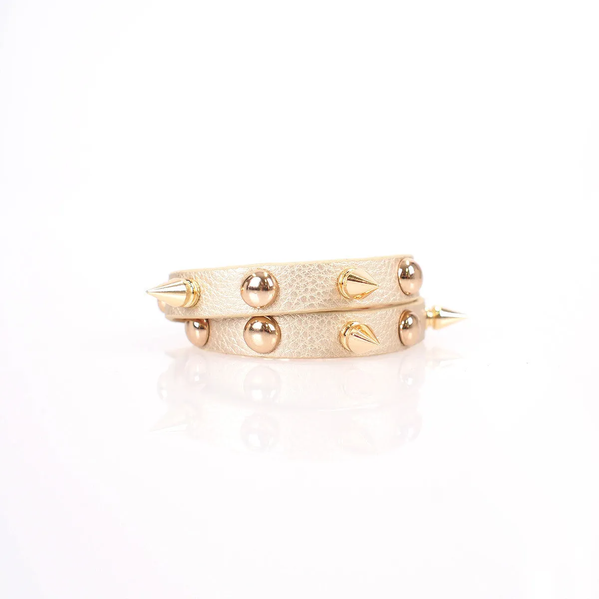 Gold Spike & Stud Bracelet