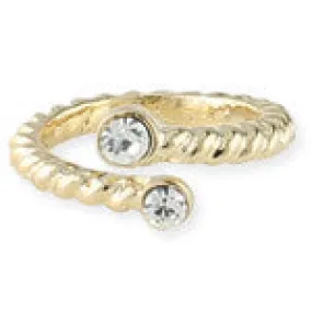 Gold Twist Midi Ring