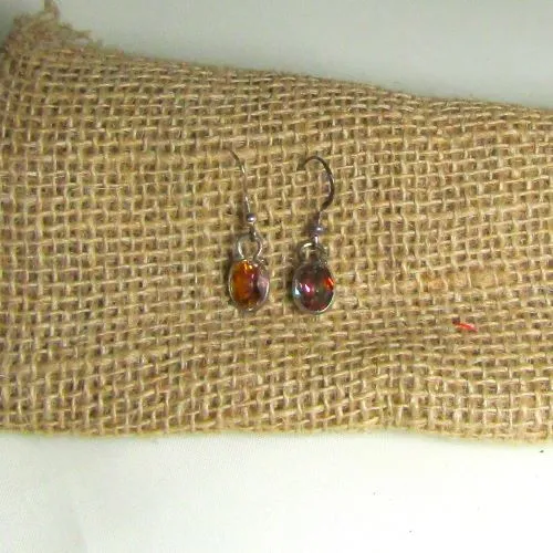 Golden Topaz Gemstone  Drop Earrings