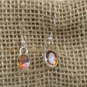 Golden Topaz Gemstone  Drop Earrings