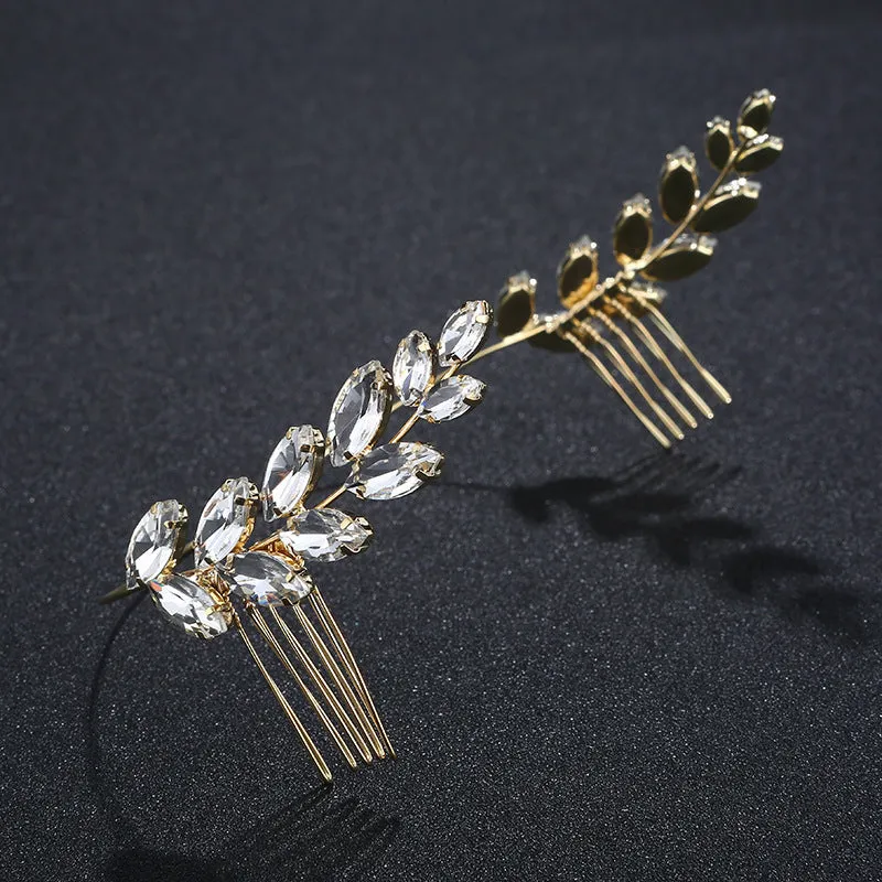 Graceful Bridal Leaf Headband