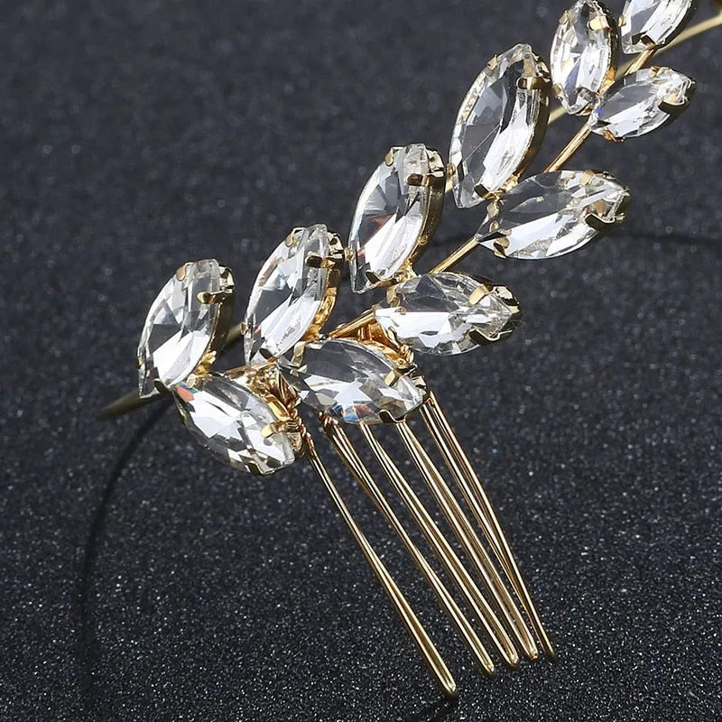 Graceful Bridal Leaf Headband