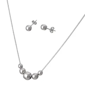 Graduated Ball Necklace Set