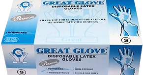 Great Glove Premium Latex Powdered Gloves-Box