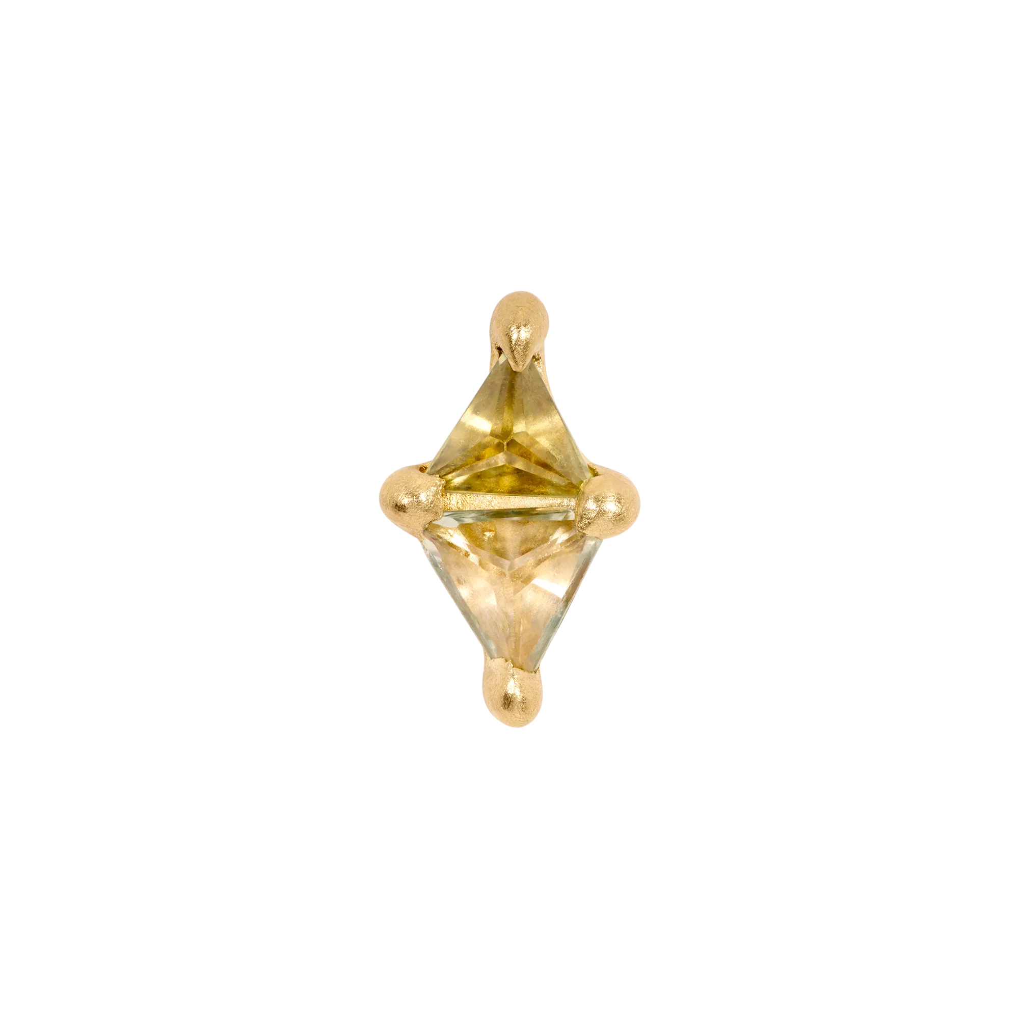Green Geo Stud Earring - 11730