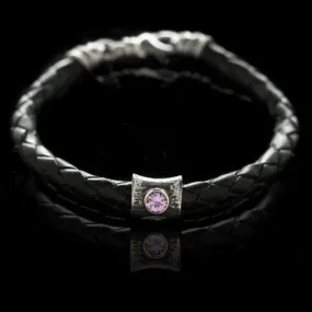 Hammered Solitare Bracelet
