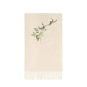 Handcrafted Su Embroidery Cashmere Scarf Luxury 200x70cm