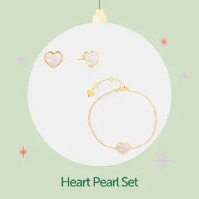Heart Pearl Set