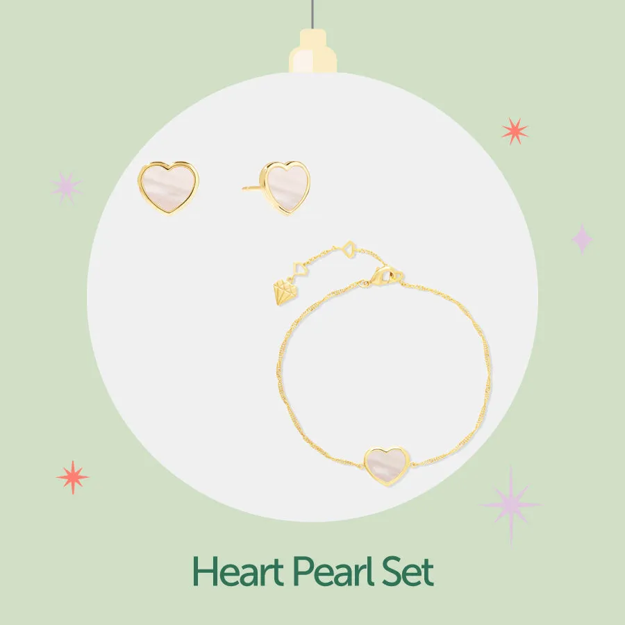 Heart Pearl Set