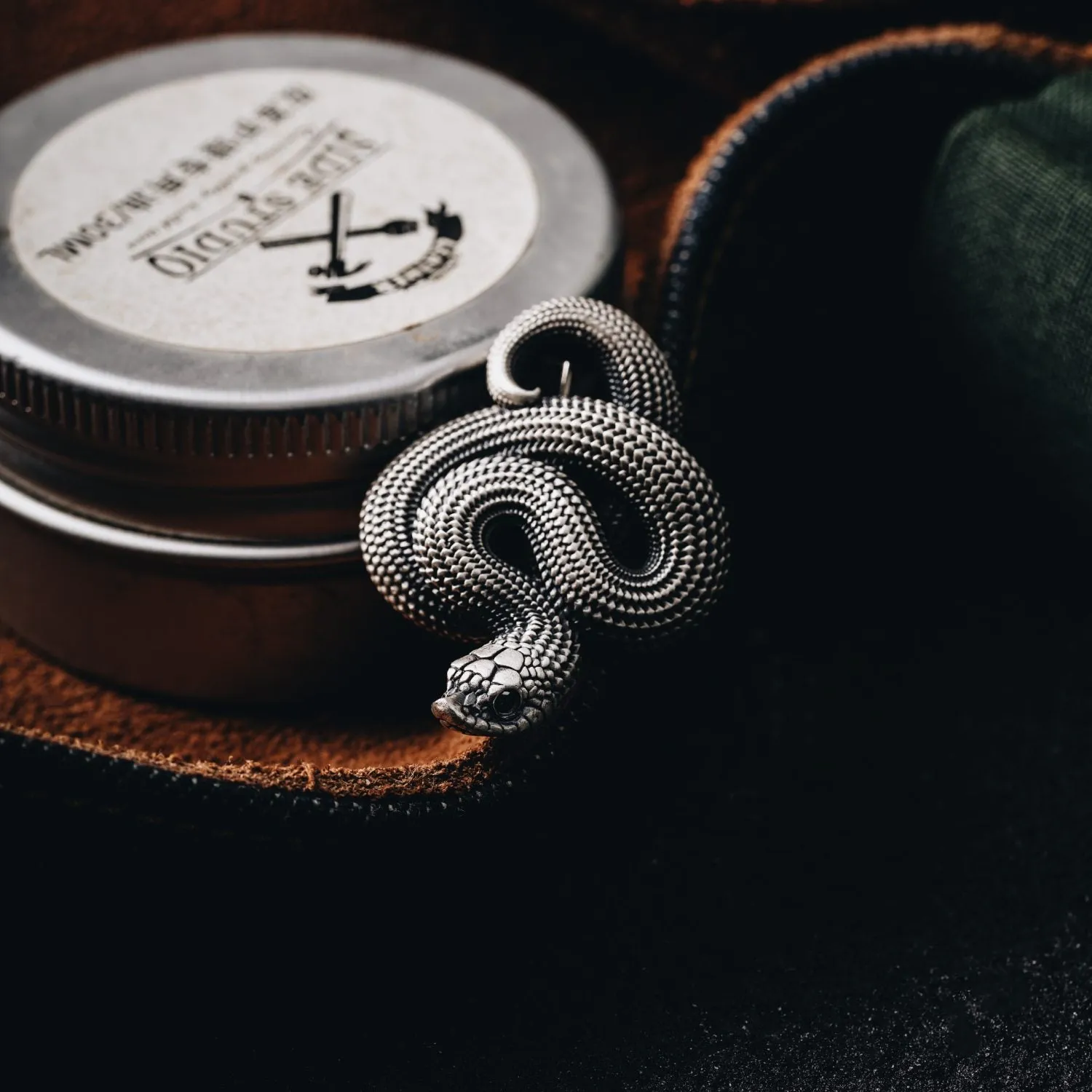 Hognose Snake Brooch