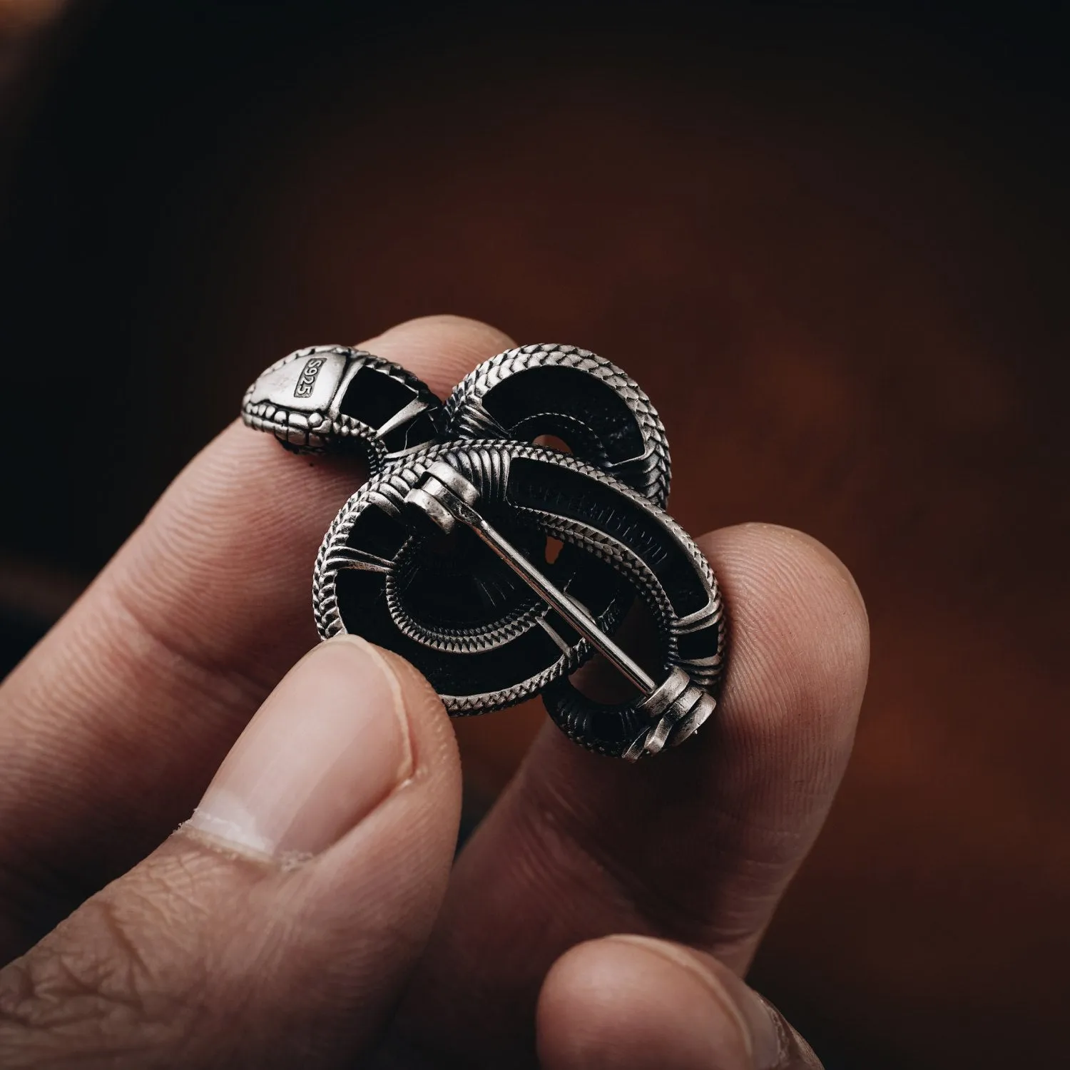 Hognose Snake Brooch