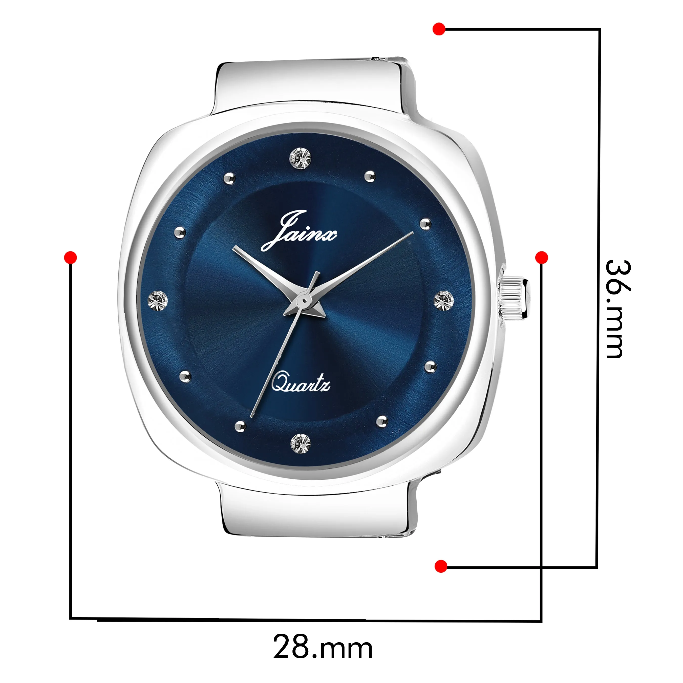 Jainx Blue Steel Chain Analog Watch - For Women JW8540
