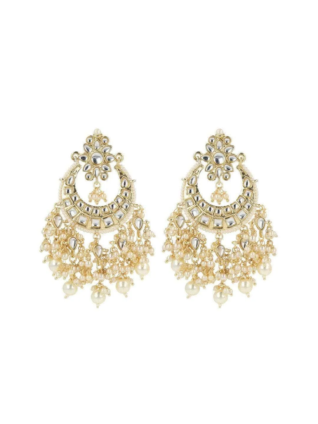 Jessica Chaudhry In Tassel Chandbali Earrings