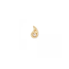 Kashmir Shape Stud Piercing Earring