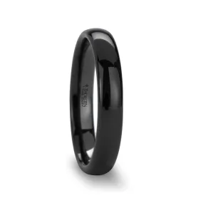 LANDON | Ceramic Ring Black Domed