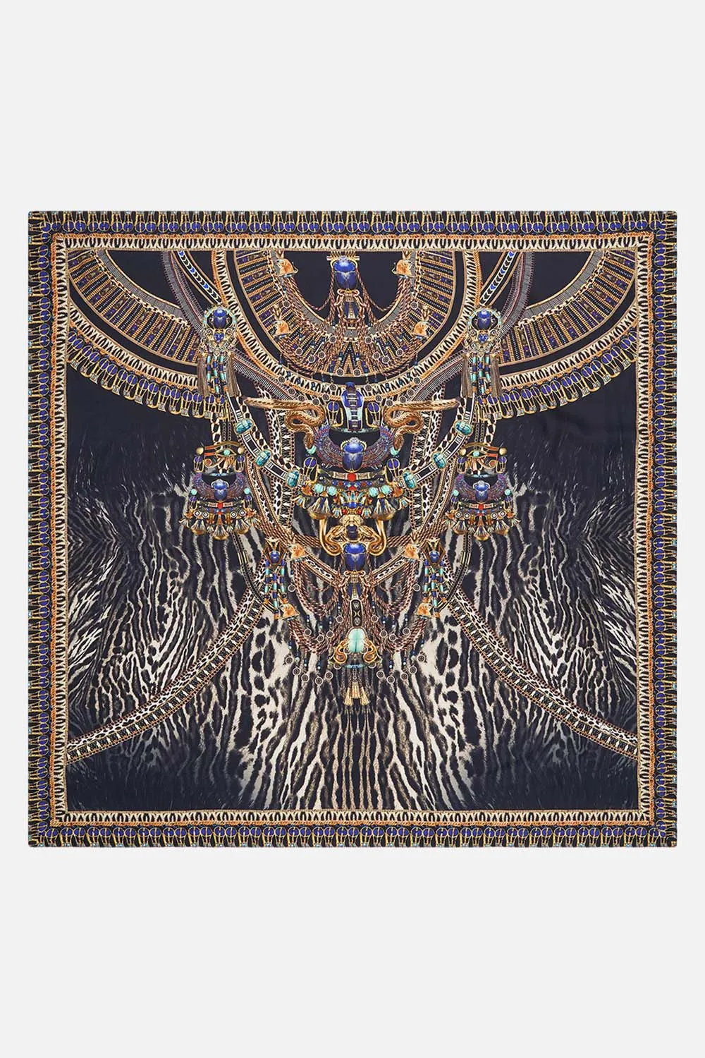 LARGE SQUARE SCARF CAT WORSHIP
