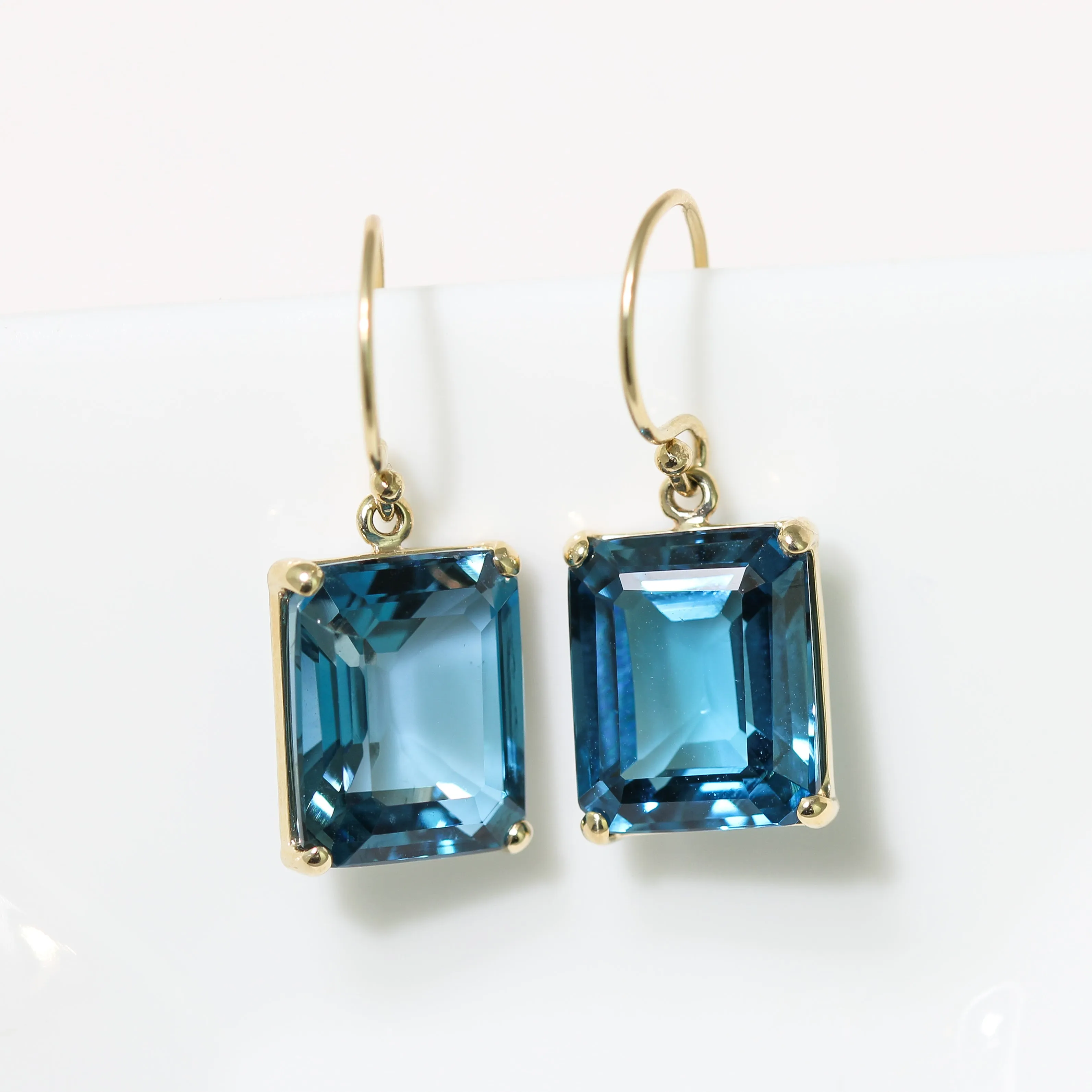 London Blue Topaz Drop Earrings