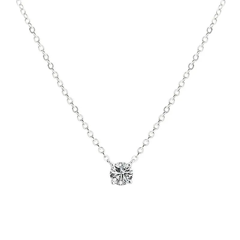 Luxurious Silver Choker with CZ Pendant: Elegant Women's Jewelry