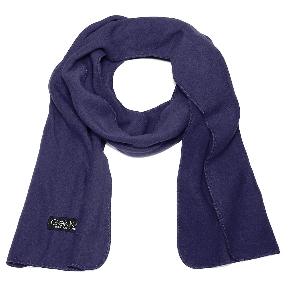 Men Women Fleece Scarf - Navy