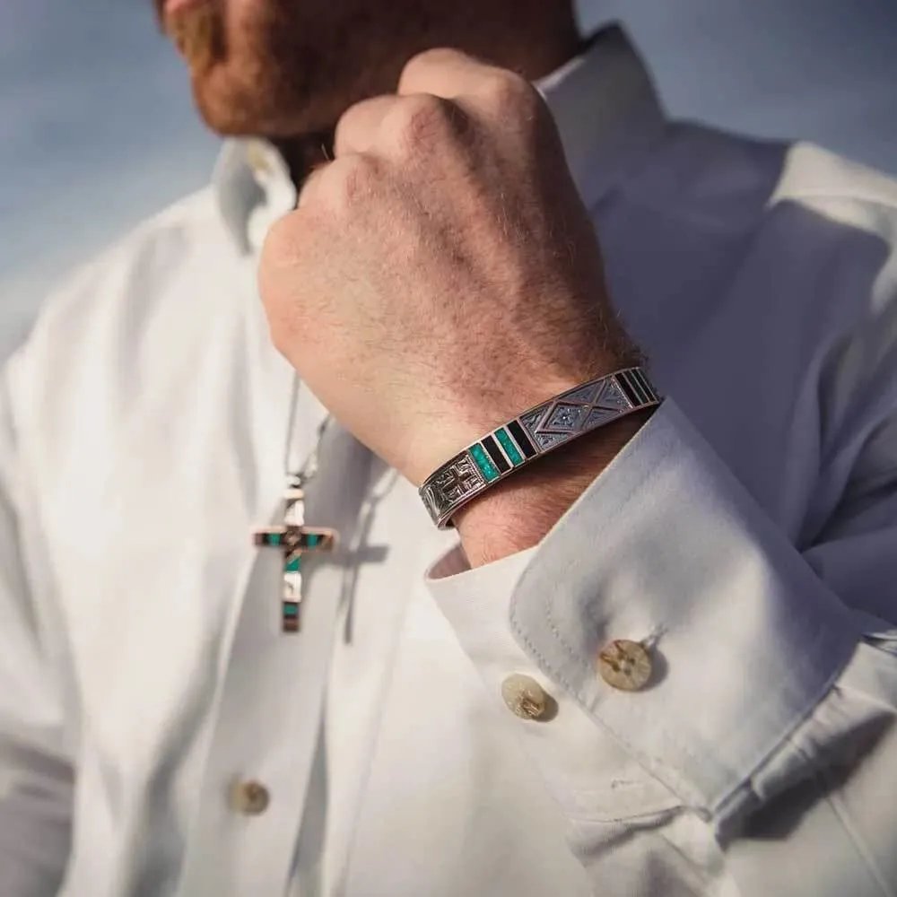 Montana Silversmiths Fishermen of Faith Cuff Bracelet