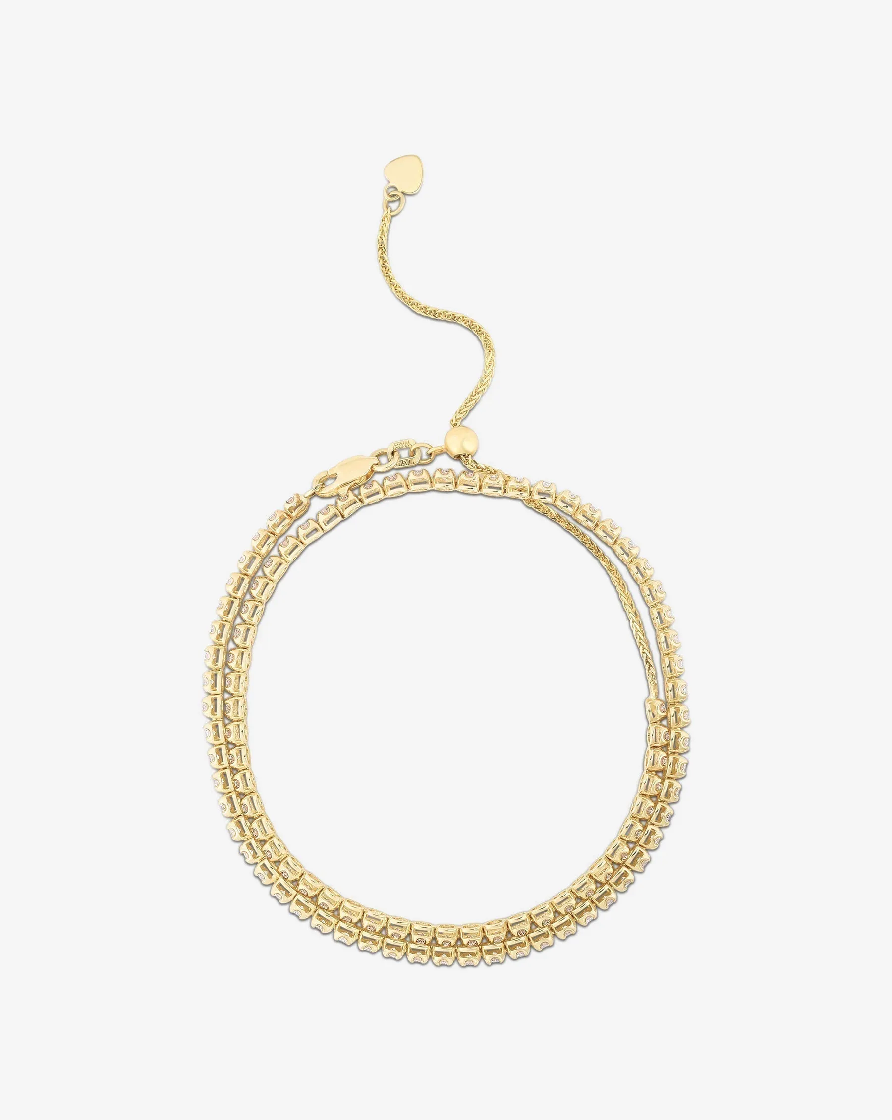 Multiway Tennis Necklace   Double Wrap Bracelet