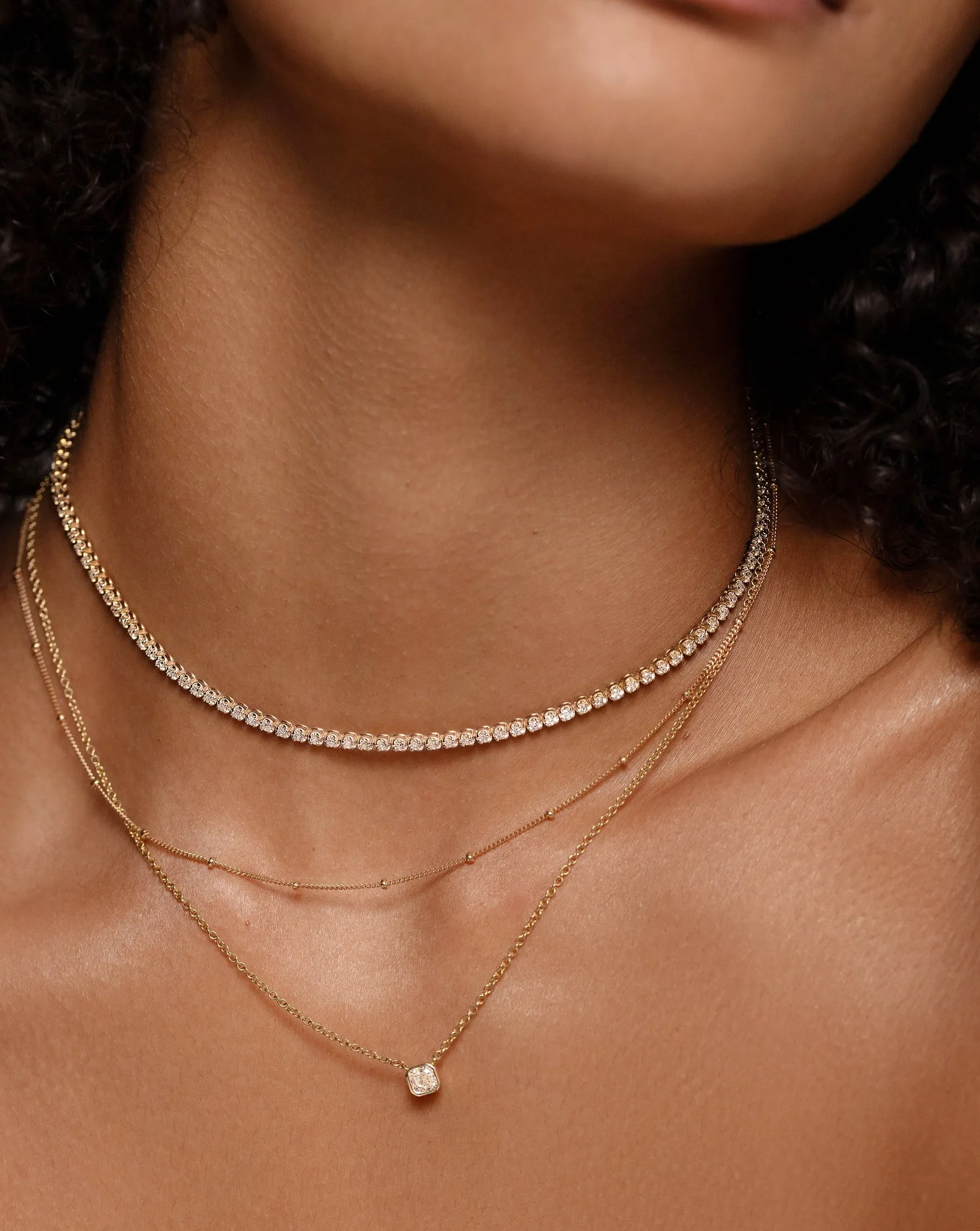 Multiway Tennis Necklace   Double Wrap Bracelet