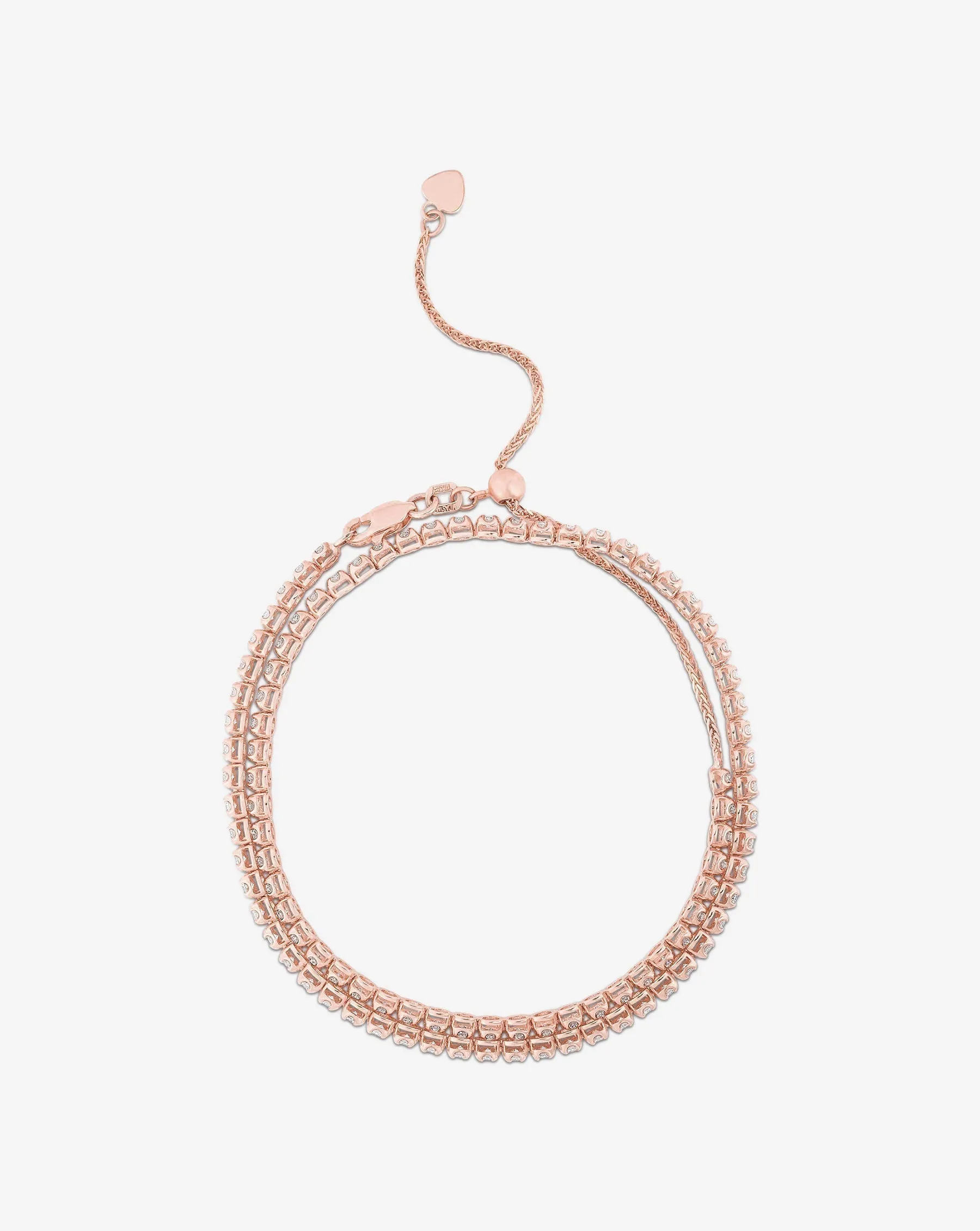 Multiway Tennis Necklace   Double Wrap Bracelet