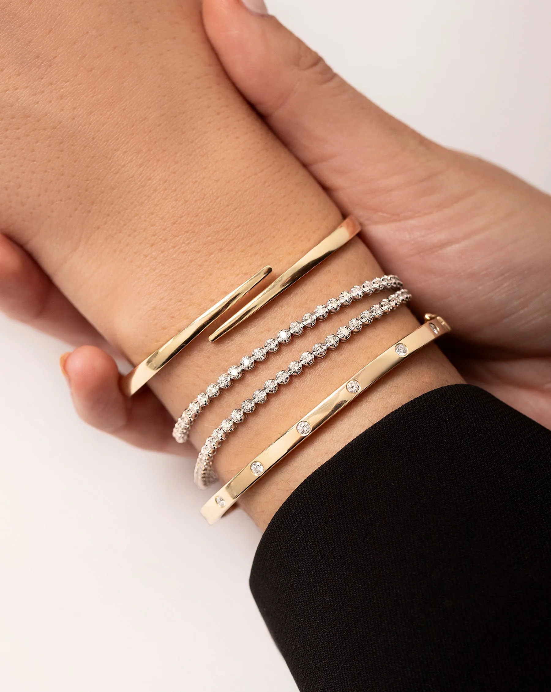 Multiway Tennis Necklace   Double Wrap Bracelet