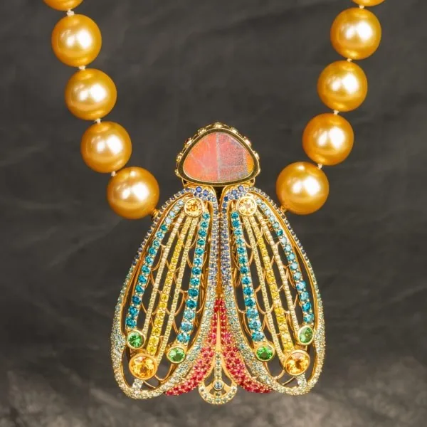 Ombréd Golden Pearl Necklace