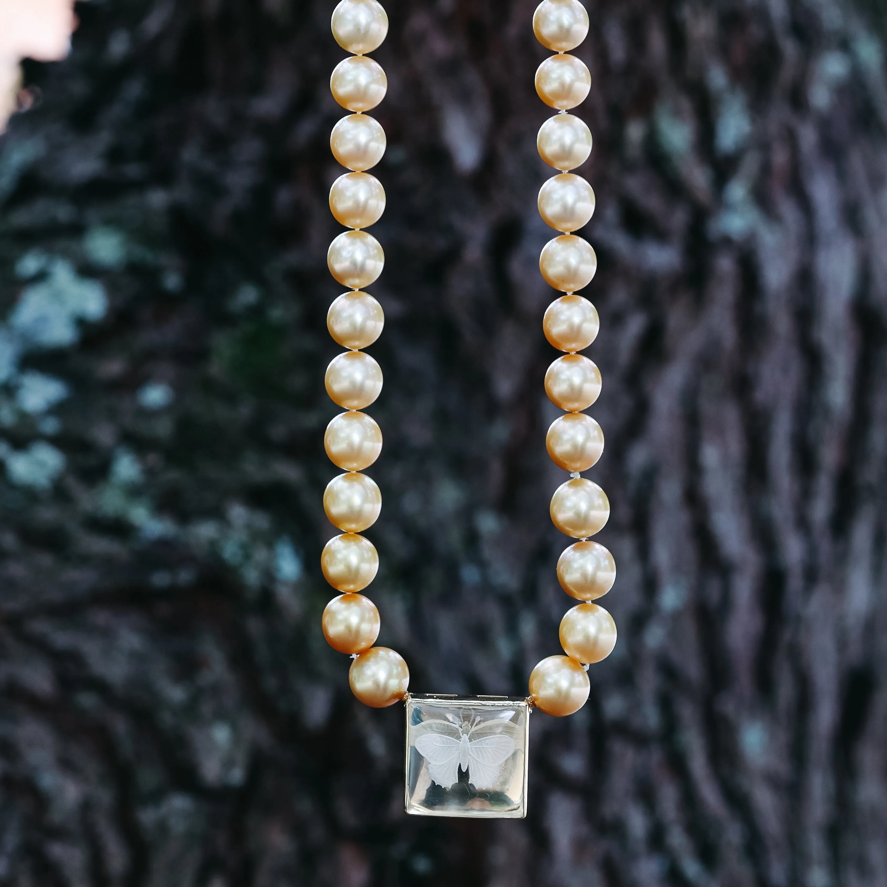 Ombréd Golden Pearl Necklace