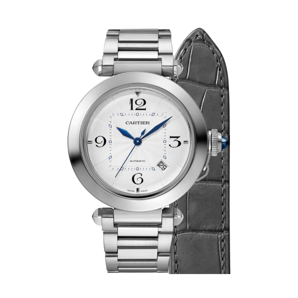 Pasha de Cartier 41 mm Steel Watch