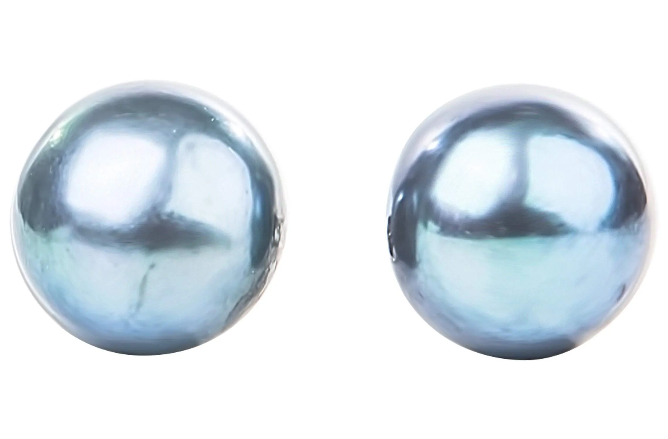 Peacock Freshwater Pearl Stud Earrings Sterling Silver 5mm