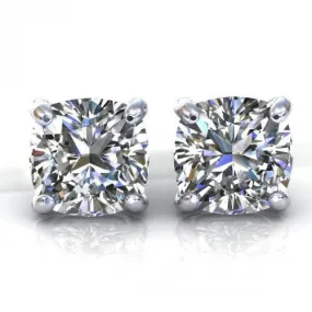 Prestige 0.80CT Round Cut Diamond Stud Earrings in 14KT White Gold