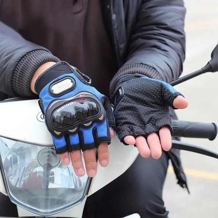 PRO-BIKER PRO01C Outdoor Cycling Glove Motorcycle Anti-Drop Safety Protection Half-Finger Glove, Specification: XL(Red)