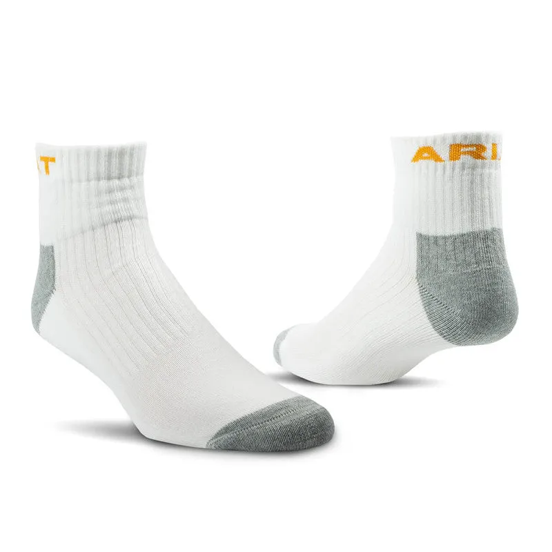 Quarter 1/4 Crew 3-Pack White