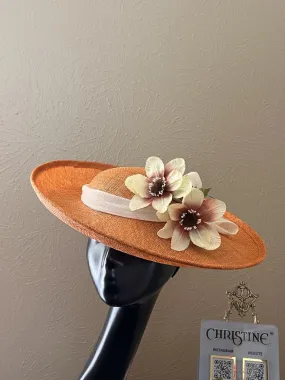 Queen orange brown hat