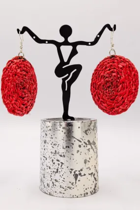 Raffia woven Earrings