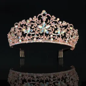 Rose Gold Floral Paradise Diadem