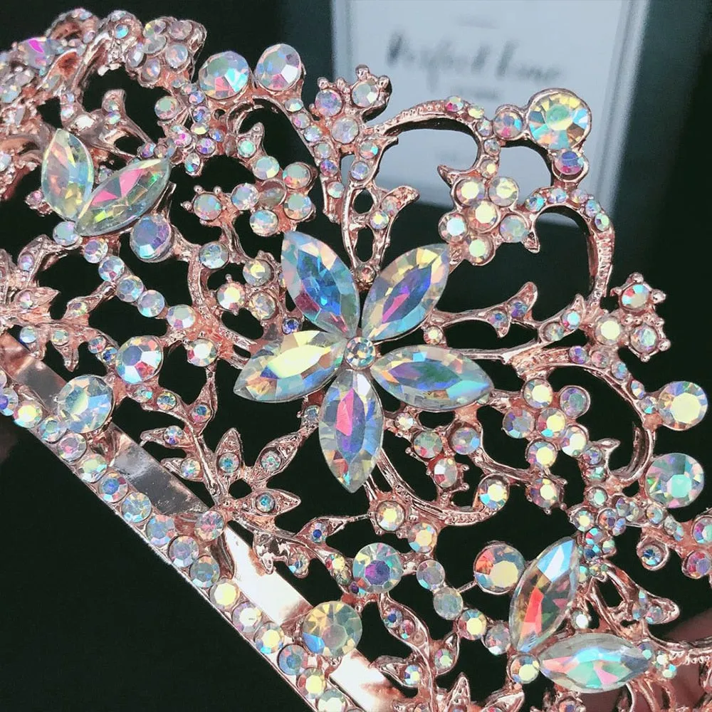 Rose Gold Floral Paradise Diadem