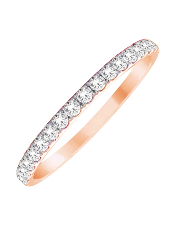 Rose Gold Ring - 18ct Rose Gold Diamond Ring - 760272