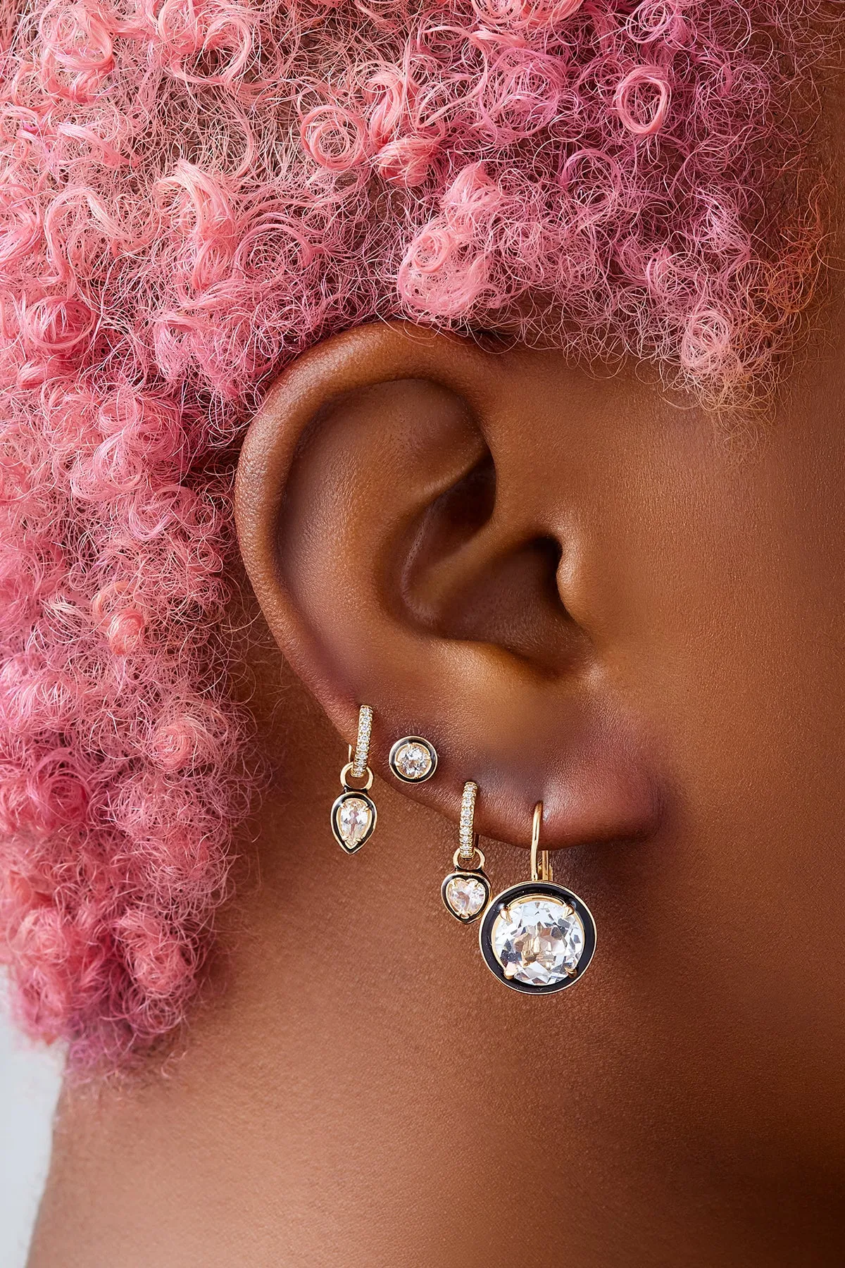 Round Cocktail Drops - White Topaz