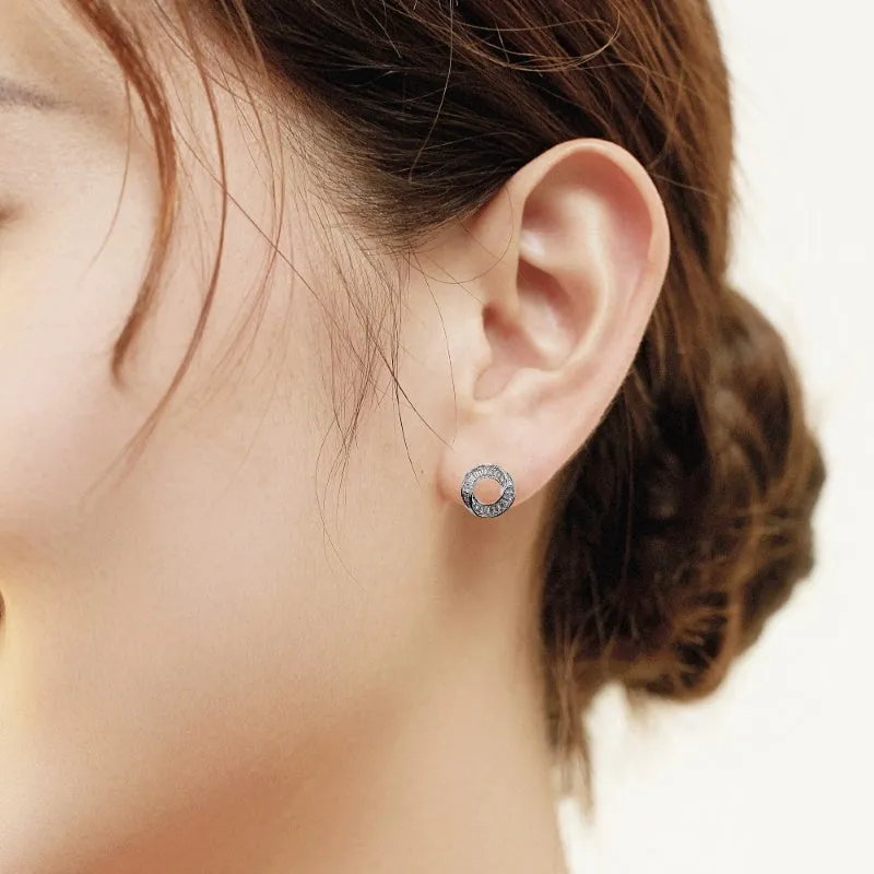 Round Cubic Zirconia Earrings