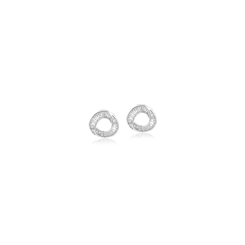 Round Cubic Zirconia Earrings