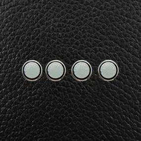 Round Enamel & Sterling Silver Shirt Stud Set